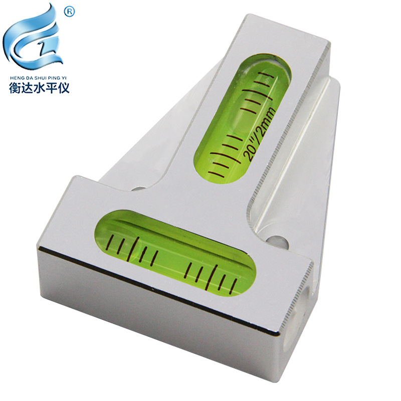 金属双向T型水平仪高精度水平气泡便携式水准仪水准泡