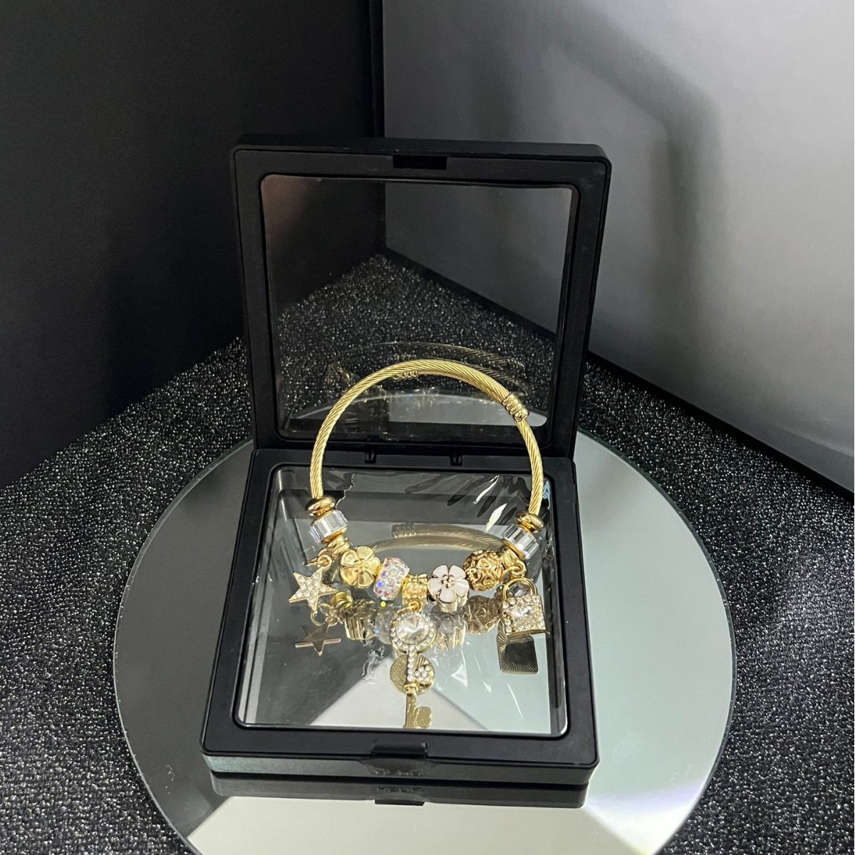 Panjia Dora Diy Beaded Star Bracelet With Diamond Pendant, Adjustable_voghion.com