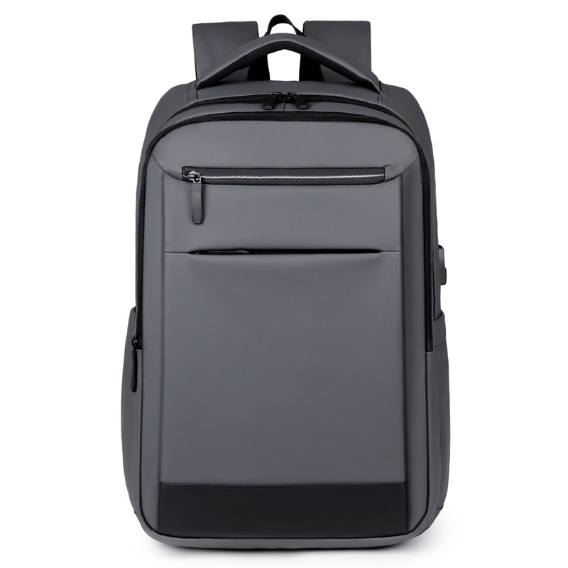 Comercio exterior al por mayor simple multicapa mochila de gran capacidad de negocios de viaje bolsa de computadora colgar tirón mochila de viaje hombre