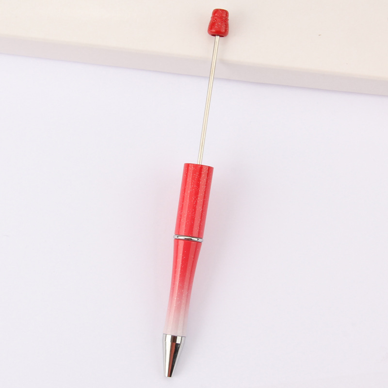 En stock al por mayor creativo de dibujos animados papelería DIY con cuentas bolígrafo logotipo imprimible