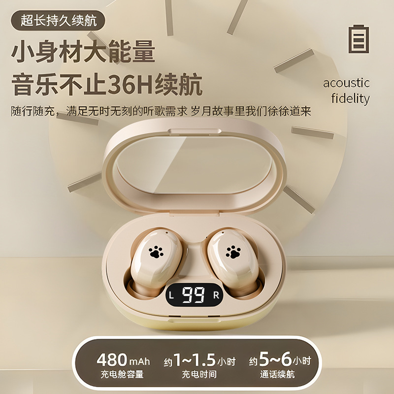 Venta caliente de comercio exterior B2 mini garra de gato Bluetooth auriculares inalámbricos compatible con múltiples dispositivos alta calidad de sonido reducción de ruido personalización inalámbrica real