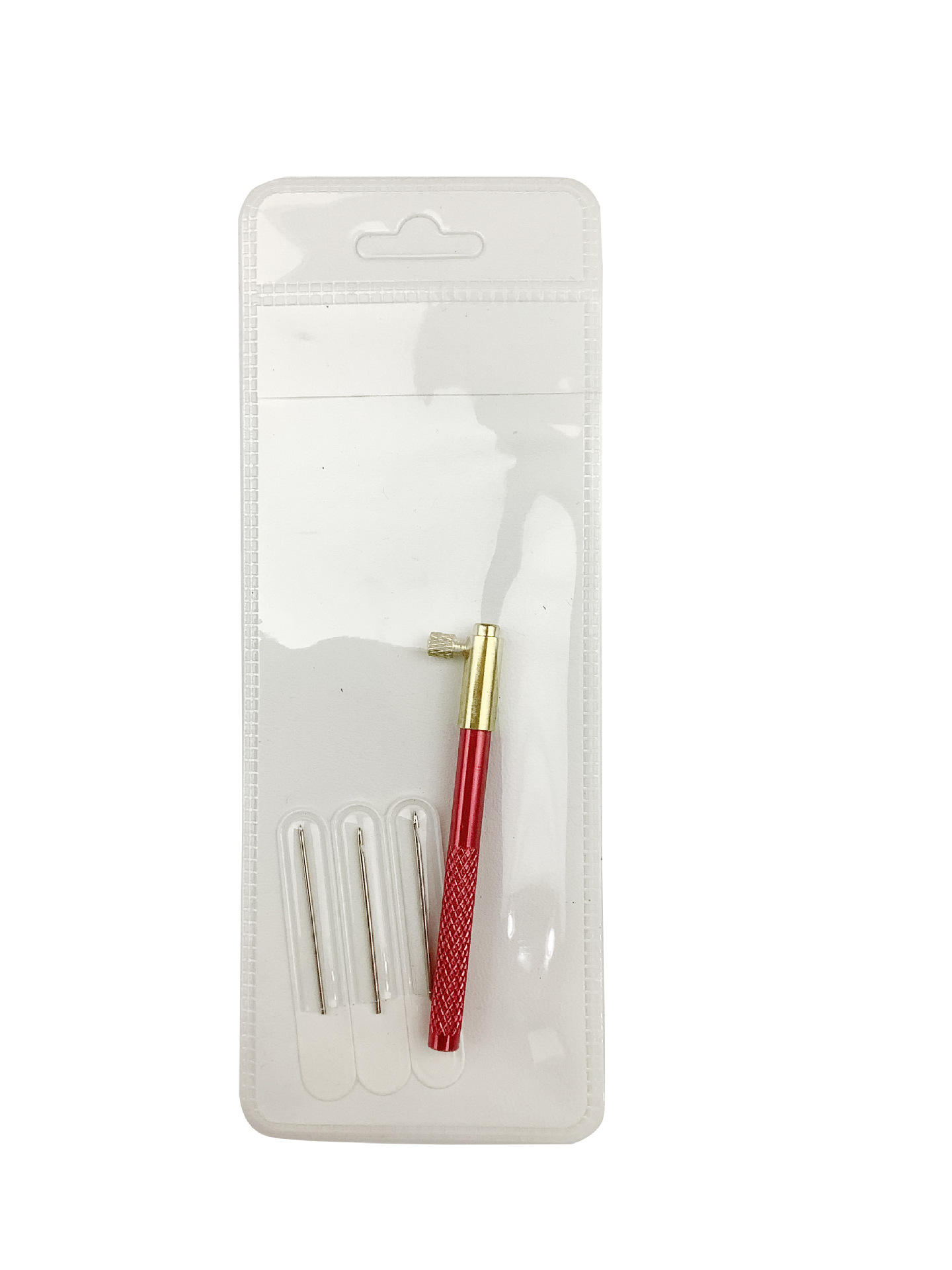 Herramienta de bordado francés transfronterizo Mango de haya Bordado francés Ganchillo Anverso y reverso Lentejuelas con cuentas Gancho hecho a mano