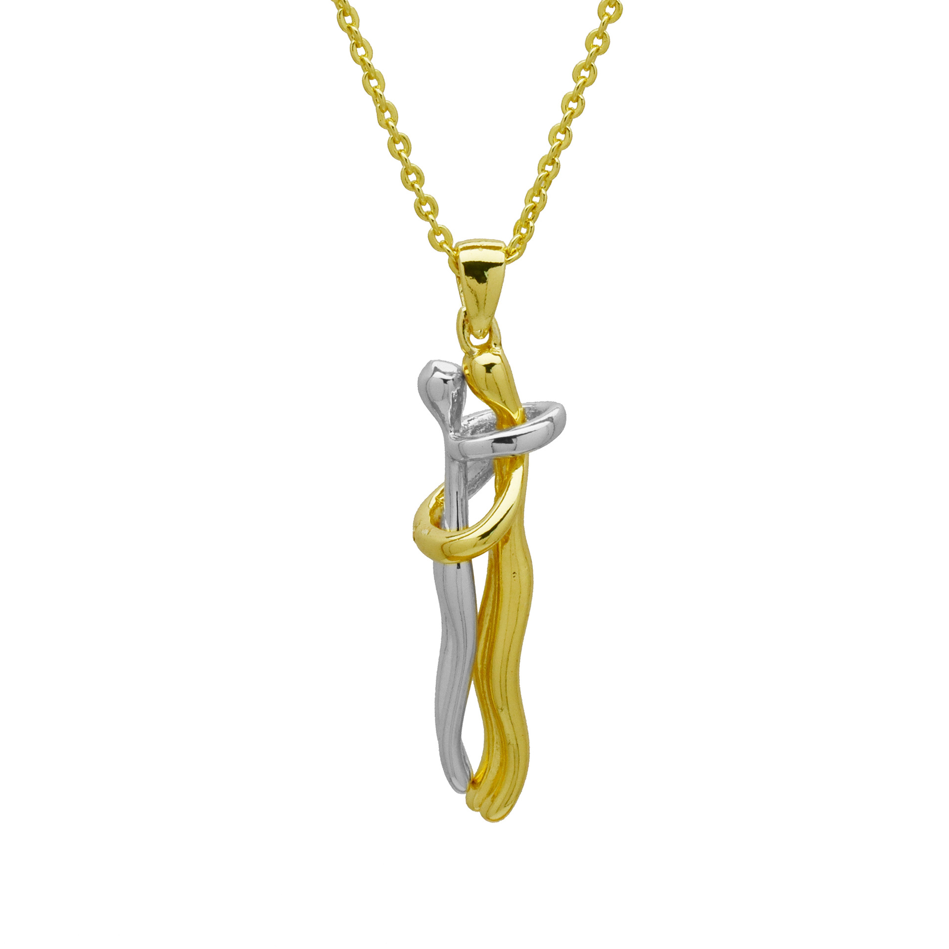 Daily Occasion Wholesale Jewelry IG Style Human Copper Mixed Metal Plating Pendant Necklace Cable Chain