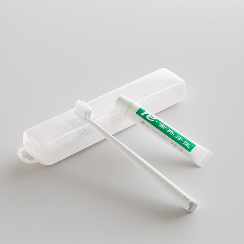 Toothbrush and toothpaste set, travel portable set, toiletries, dental clinic event gift, printable logo