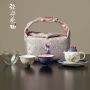便携式旅行收纳手绘茶具
