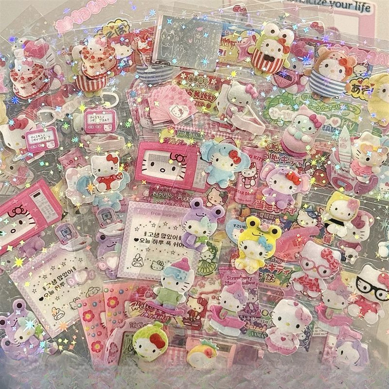 高見えする日本のかわいい漫画カットフィルムステッカー リラックマ ハローキティ ハンドブック素材ステッカー お手頃価格|undefined