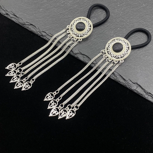 Style 1 bright silver fabric black (one price)