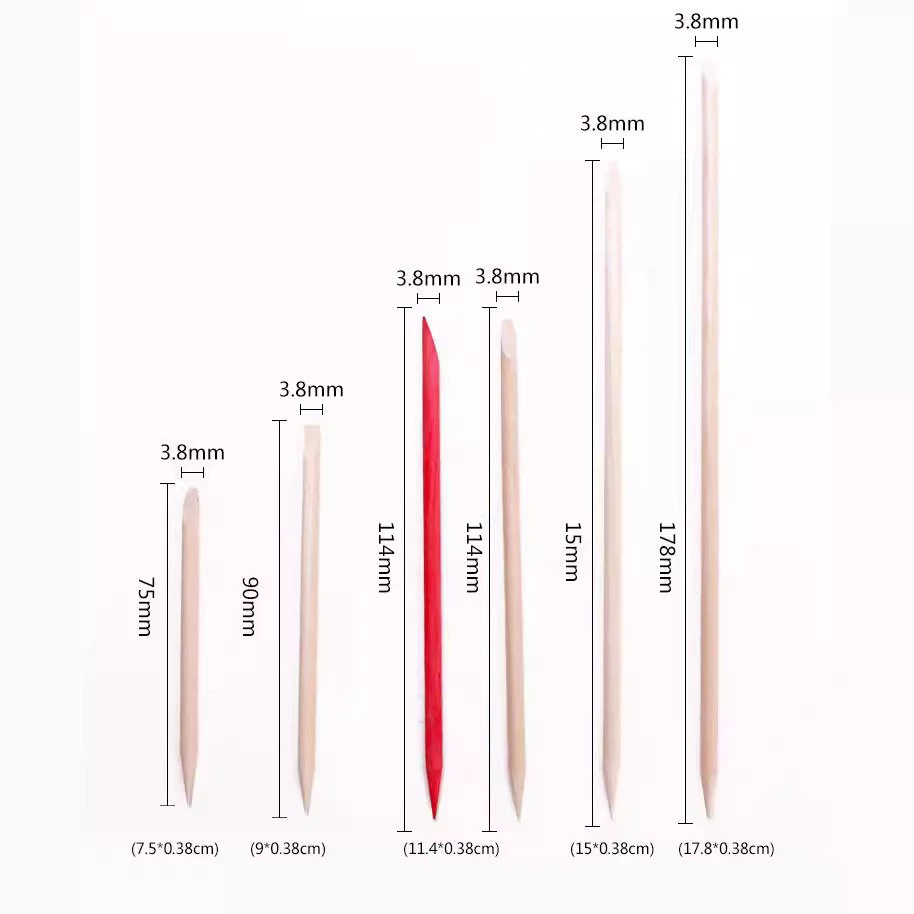 Маникюр Diamond Orange Деревянная палочка Длинная и длинная серия 100 многофункциональных