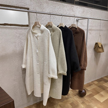 et*0s 同款羊毛呢大衣女XK25-9034韩国博主风纸片人斗篷中长款