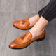 Slip-on Shoes Men's Lazy Pointed Korean Fashionable Hair Stylist British Brock Business Dress Casual Shoes