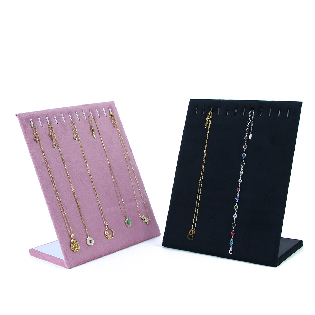 Elegant Simple Style Solid Color Velvet Flannel Jewelry Display display picture 5