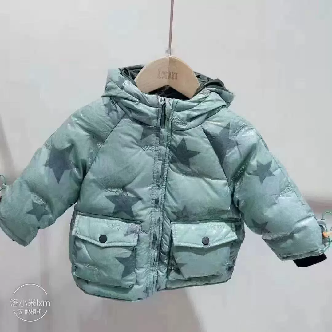 吧拉巴啦洛小米品牌童装22新款冬装羽绒服男女儿童外套批发走份