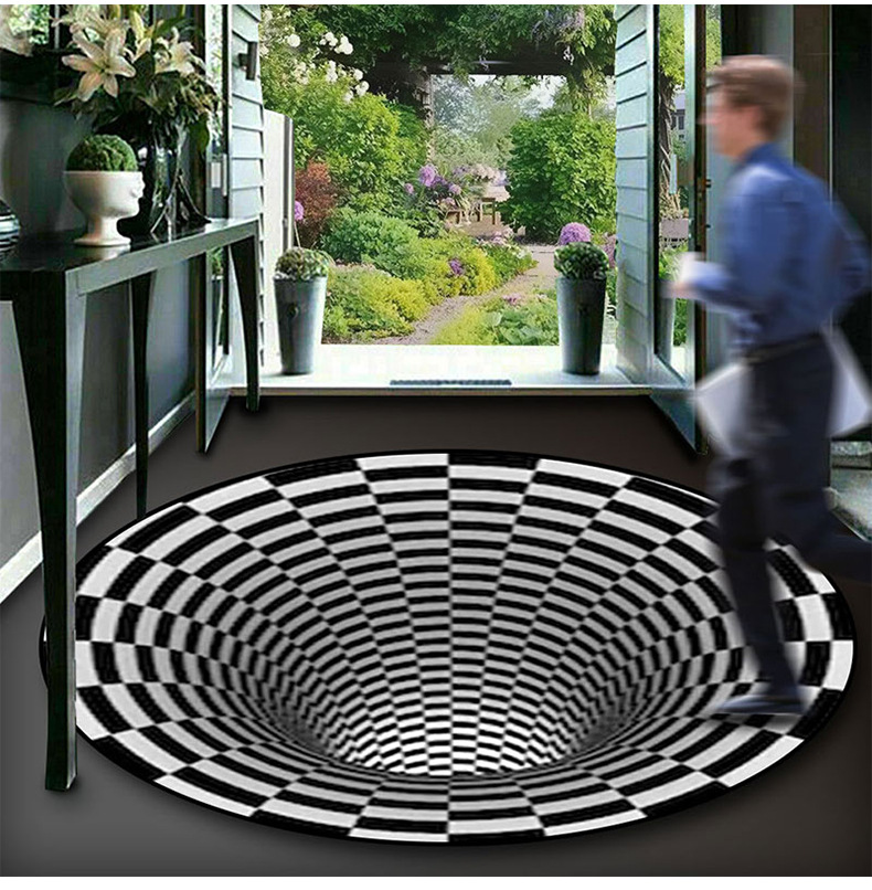 地毯,客厅地毯,漩涡地垫,水晶绒地垫