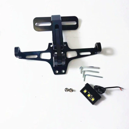 Modified adjustable metal tubing with light, support frame, aluminum alloy
