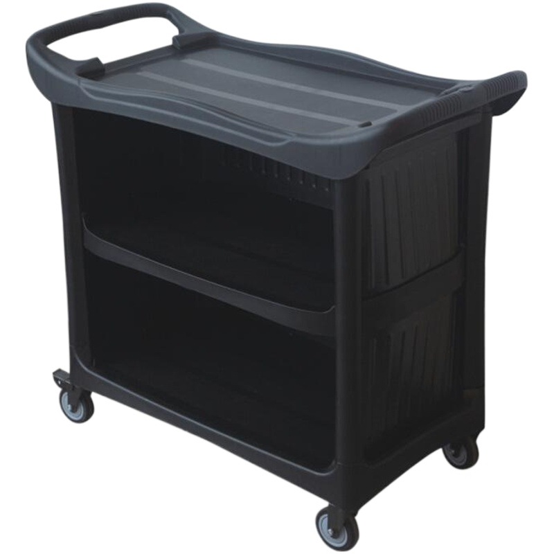 Restaurant catering three-story delivery cart trolley service cart dining cart dish Bowl cart tableware collection cart thickened