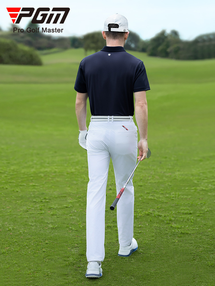 Quần golf nam PGM dài co giãn thoáng khí mùa hè thắt lưng đàn hồi — KUZ181-Quần Trắng (thắt lưng co giãn), KUZ181-Quần Đen (thắt lưng co giãn)