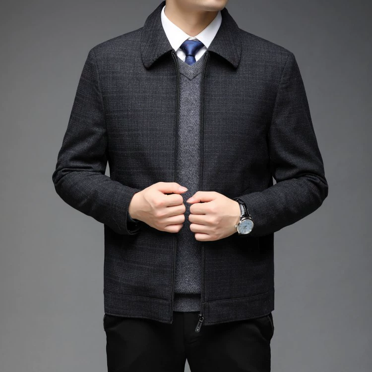 Men's autumn jacket for leisure, for middle age