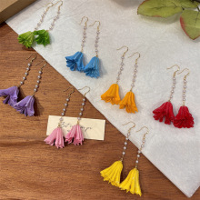 原创八角永生花耳环女 简约小众高级感植物干花 超仙气质百搭耳饰