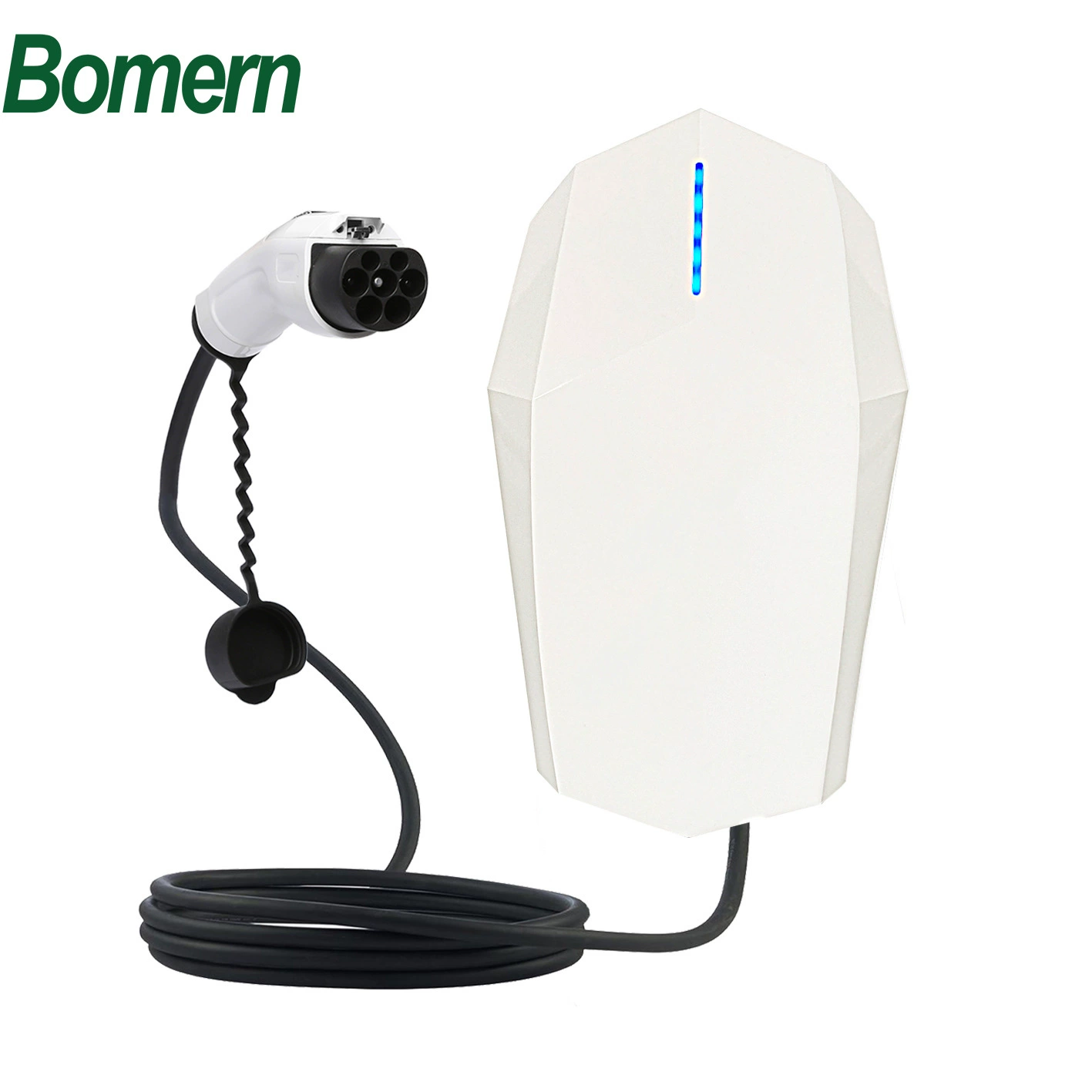 Зарядная станция для электромобилей Bomei, настенная бытовая национальная стандартная карта 7 кВт/11 кВт/22 кВт, приложение OCPP