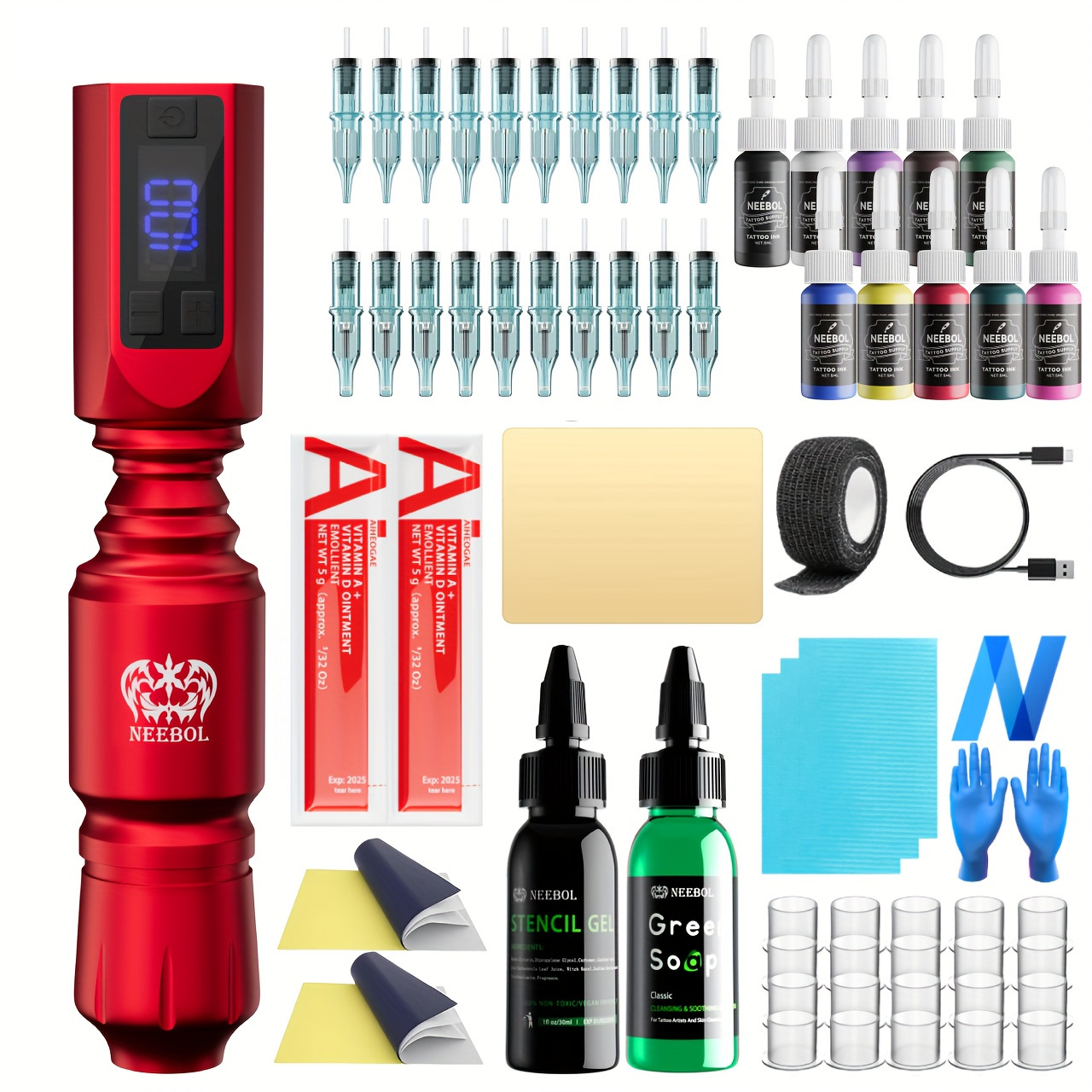 레드 럭셔리 세트