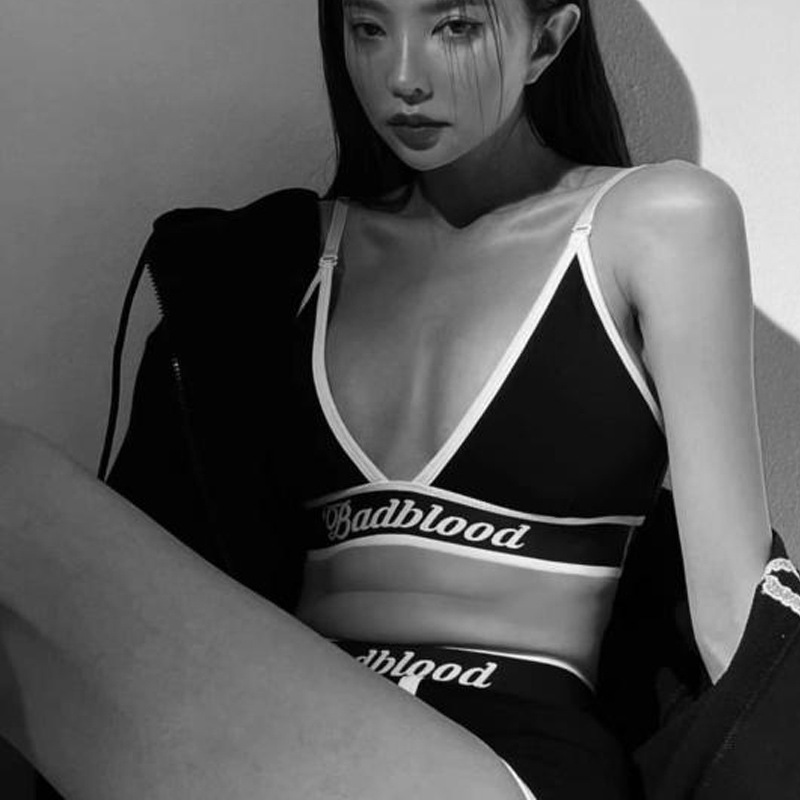 Korean Badblood Bcac Series Sexy Triangle Cup Bra for Women, American Style Sexy Sports Dance Lingerie Trend Korean Badblood Bcac Series Sexy Triangle Cup Bra for Women, American Style Sexy Sports Dance Lingerie Trend