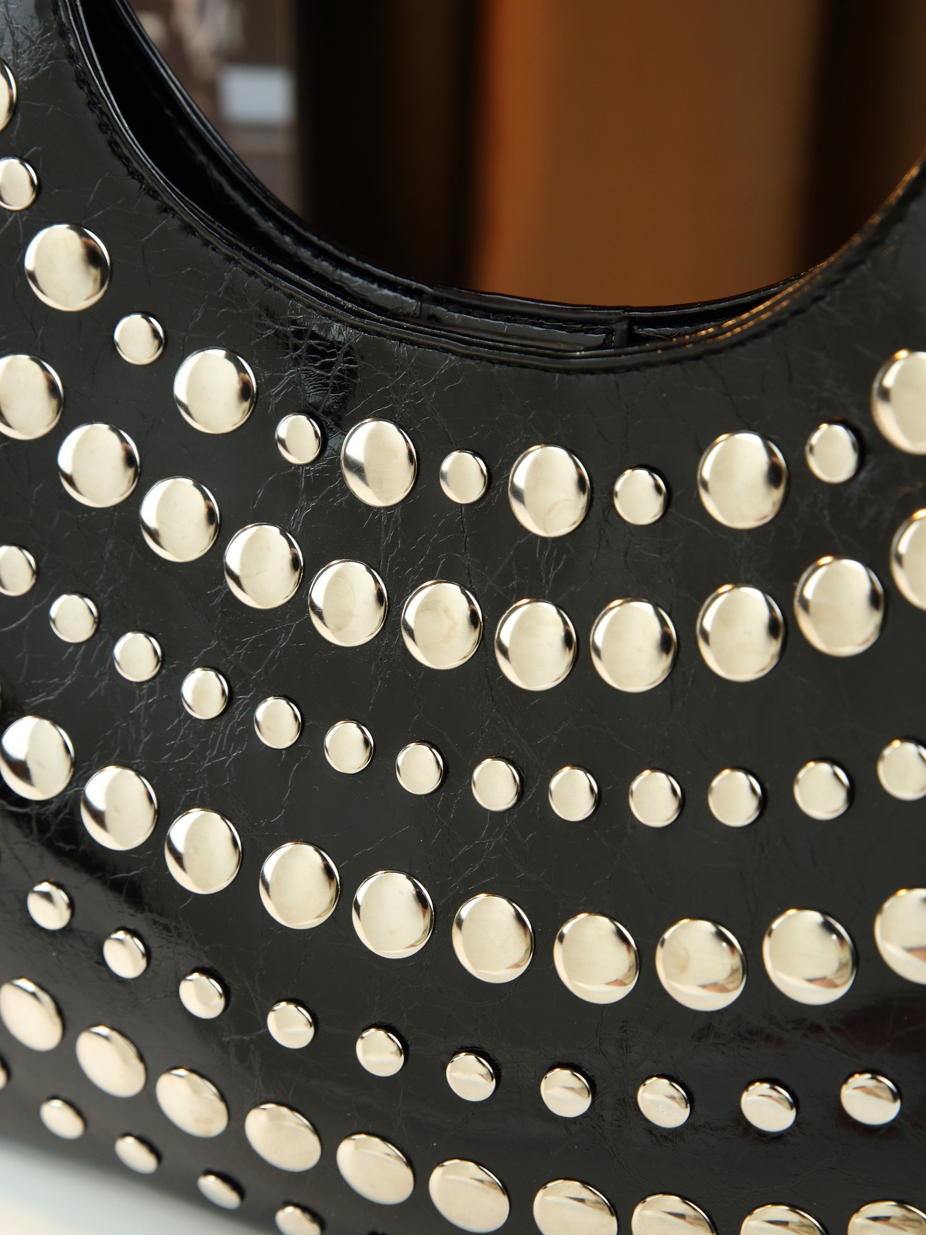 Borsa a mano con borchie da donna borsa a spalla stile punk cool_voghion.com