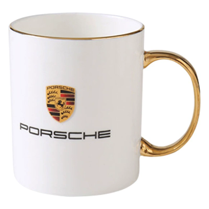 Творческий бизнес-офис костяной фарфор Гальваническая кружка индивидуальный логотип золотой край керамическая чашка Фабрика оптовая реклама чашка
