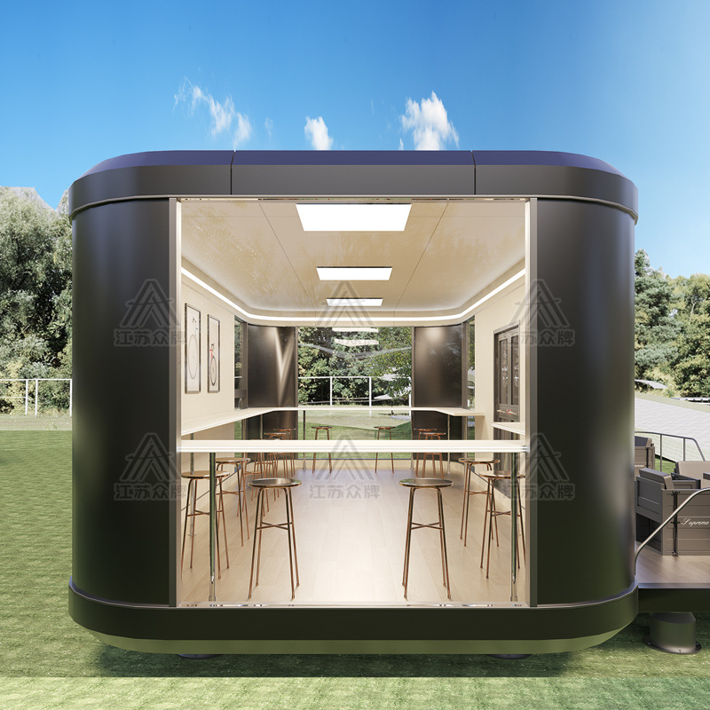 Quiosco de cabina de manzana, sala móvil, tienda de té con leche, snack bar, tienda de contenedores, quiosco, restaurante, cafetería