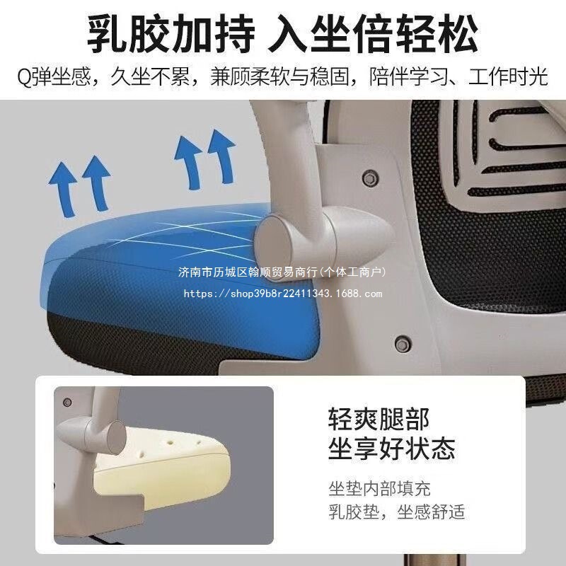 电脑椅子家用舒适久坐靠背椅宿舍书桌学习办公电竞椅人体工学椅子|undefined
