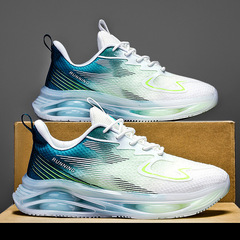 莆田男鞋夏季透氣2024新款初中學生大碼46氣墊運動鞋男款網面網鞋