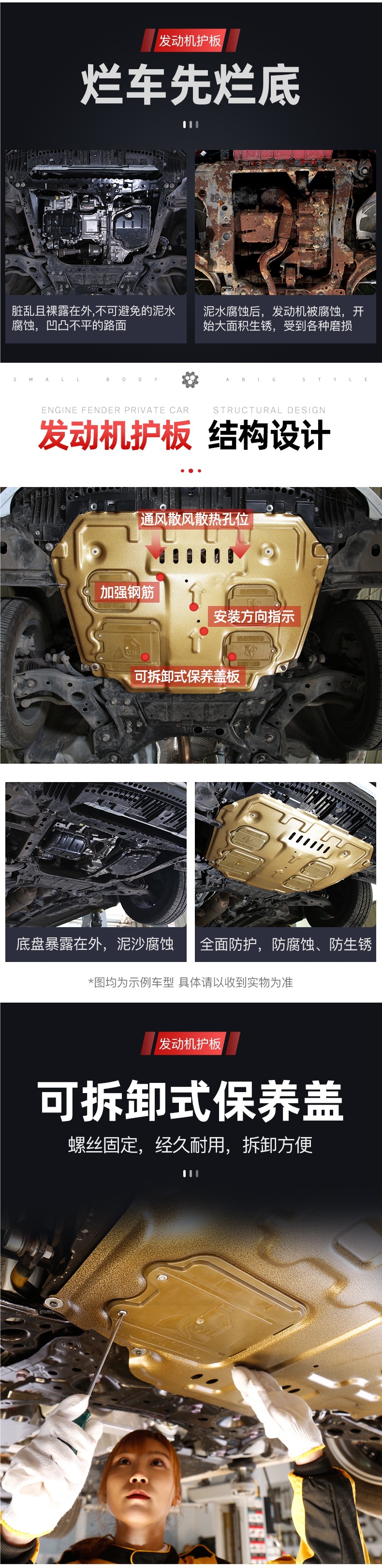13-23 Gac Outlander Engine Lower Guard Plate Chassis Guard Plate Armor Guard Plate Original Factory 2023
