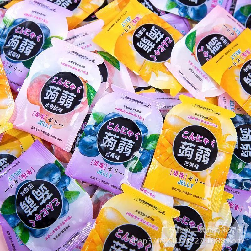 【新货】蒟蒻果冻吸吸冻休闲解馋小零食散装批发水果味果冻糖果