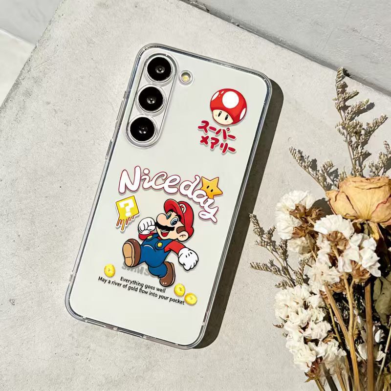 Super Mario Suitable for Samsung S24Ultra Mobile Phone Case Galaxys22/S23S24+ Cute A16 Cross-Border Super Mario Suitable for Samsung S24Ultra Mobile Phone Case Galaxys22/S23S24+ Cute A16 Cross-Border