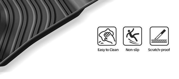 4TPE car floor mats are suitable for Toyota Prius models with US steering wheel, applicable to right-hand drive 221750
