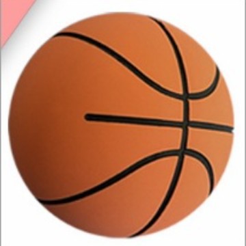 오렌지색 탄력 미니 농구공