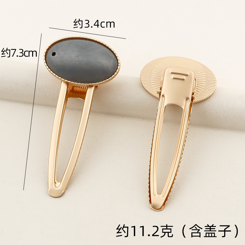 宋锦哑金发夹手工diy 材料包鸭嘴夹发卡发簪发饰低夹底胚配件批发|undefined