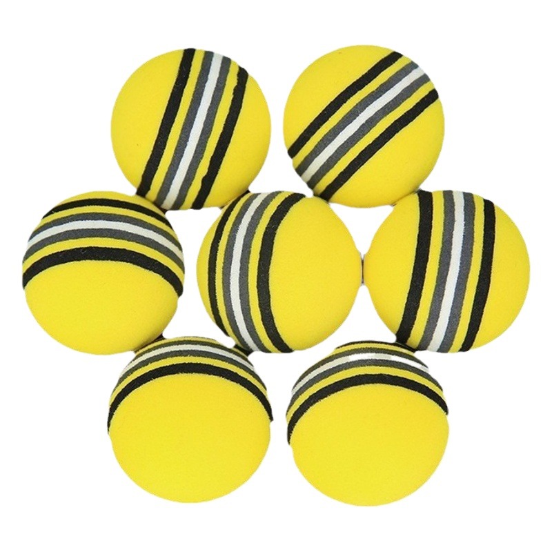 Pet Elastic Rainbow Ball Super Q Soft Pinball Eva Foam Ball Toy Golf Practice Ball Colorful Ball Wholesale
