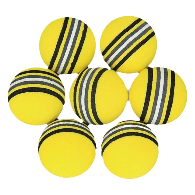 Эластичный Радужный мяч для домашних животных, супер Q, мягкий пинбол, мяч из пены eva, игрушка, тренировочный мяч для гольфа, красочный мяч, оптовая продажа