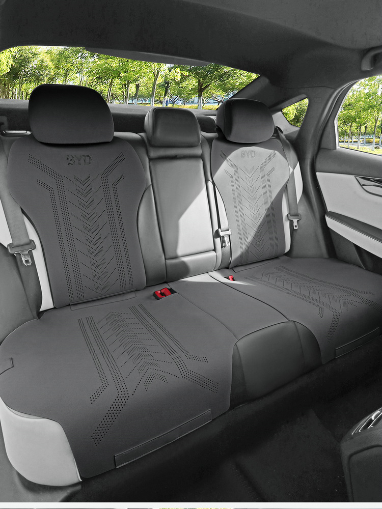 BYD Qin plusdmi car cushion special suede saddle cushion seat cover four seasons small waistline cushion