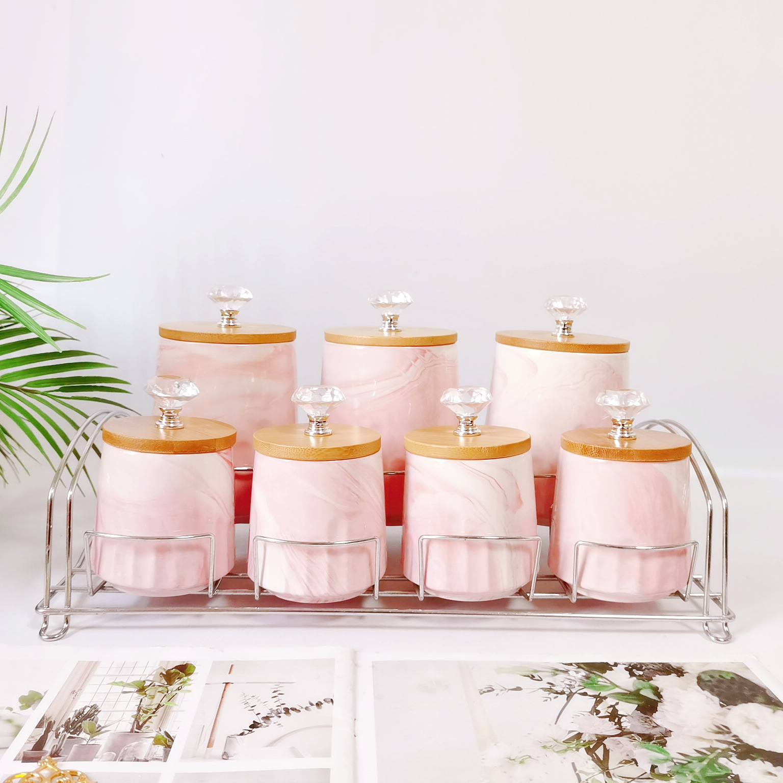 Marbling Rosa + diamante