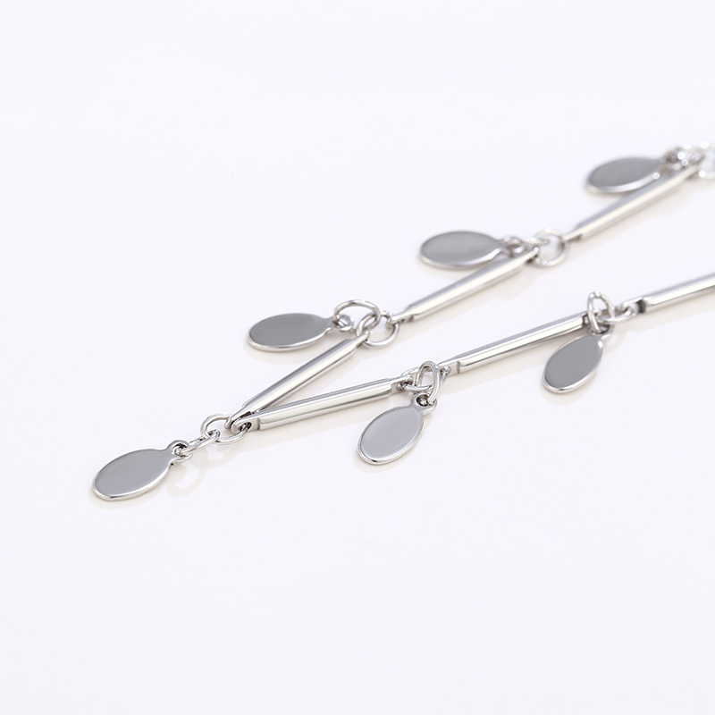 Joyería de Xuking Comercio exterior europeo y americano personalidad transfronteriza moda pie joyería borla lentejuelas blanco tobillera hembra al por mayor