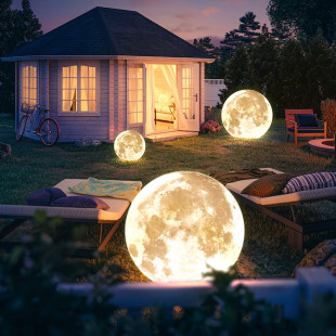 Lawn Lights Outdoor Moon Lights Courtyard Garden Lighting Atmosphere Park Landscape Lights Designer Creative Moon Lights