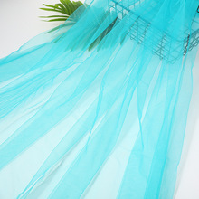 现货加密锦纶美国网纱面料菱形网婚纱童装鲜花包装玩具20D仙女纱