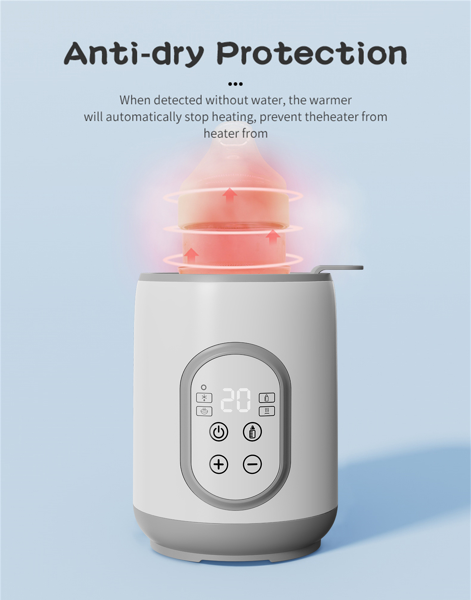 单瓶恒温暖奶器 防干详情图06