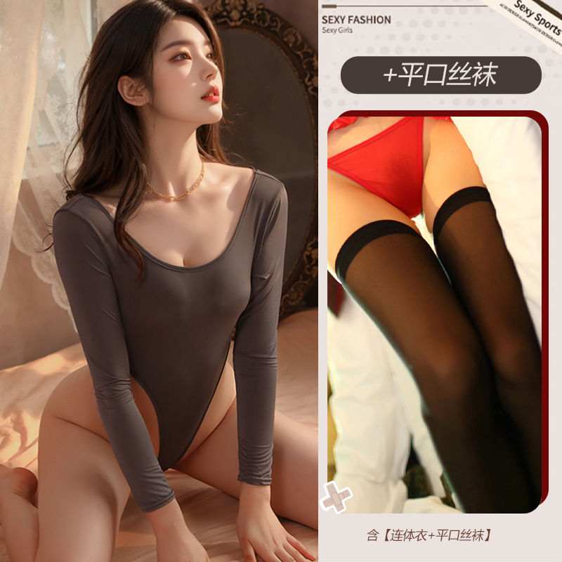 그레이 [원피스] 플랫 블랙 양말