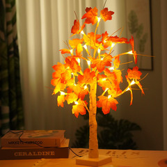 Halloween 24 lights Thanksgiving Christmas Easter day decoration USB birch tree maple leaf shape tree lights