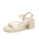 French High Heels Thick Heel Wholesale Summer New All-match Dress Fairy Style Small Thick Sole Sandals for Women Outer Wear