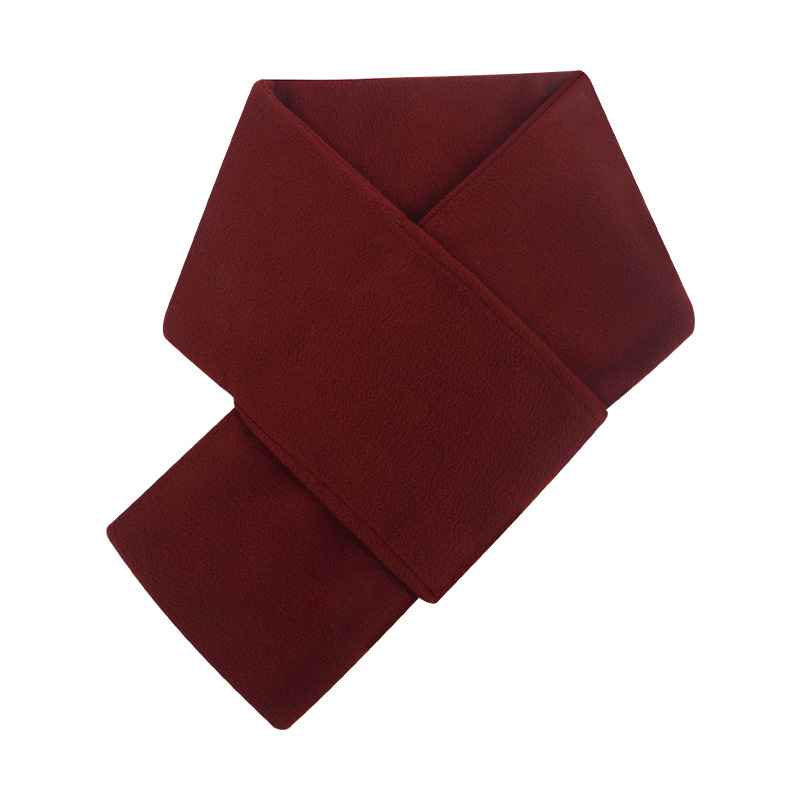 Bufandas cálidas de moda de invierno simple de color sólido para hombres agitando grano de terciopelo para proteger el cuello de las mujeres exportaciones transfronterizas