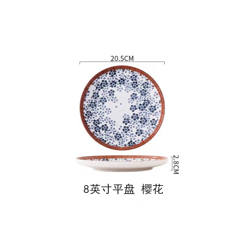 Plato de cerámica japonesa de bambú trenzado, platos y platos, platos y platos, platos y platos, platos y platos. image 17