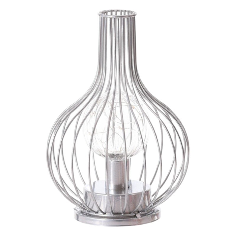 Hierro vidrio de vino botella de vino lámpara decoración mini alambre de cobre forma lámpara de mesa hervidor de agua lámpara de la habitación Creativa LED luz de la noche cadena